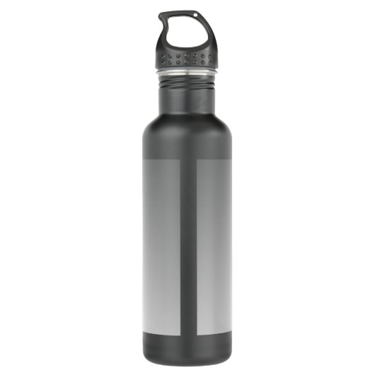 Modernes Werbelogo und Text | Editierbare Farbe Edelstahlflasche (Rückseite)