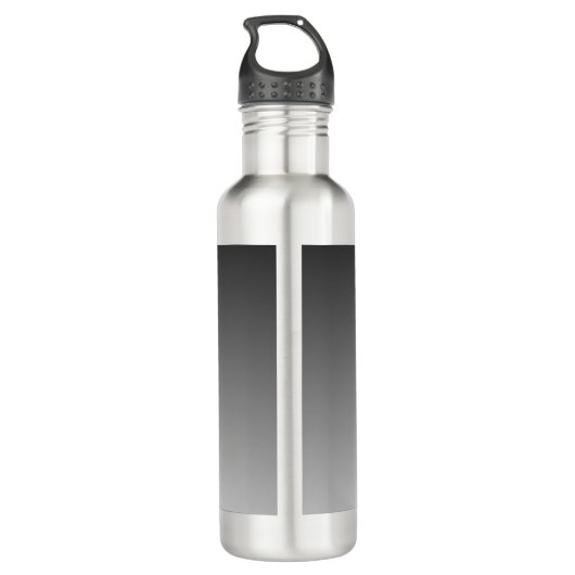 Modernes Werbelogo und Text | Editierbare Farbe Edelstahlflasche (Rückseite)