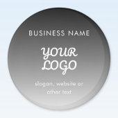 Modernes Werbelogo und Text | Editierbare Farbe Magnet