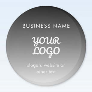 Modernes Werbelogo und Text   Editierbare Farbe Magnet