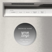 Modernes Werbelogo und Text | Editierbare Farbe Magnet (In Situ (Geschirrspüler))