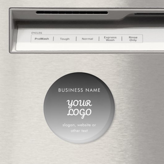Modernes Werbelogo und Text | Editierbare Farbe Magnet (In Situ (Geschirrspüler))