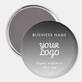 Modernes Werbelogo und Text | Editierbare Farbe Magnet (Vorderseite/Rückseite)