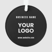 Modernes Werbelogo und Text | Editierbare Farbe Ornament (Rückseite)