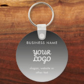 Modernes Werbelogo und Text | Editierbare Farbe Schlüsselanhänger (Vorderseite)