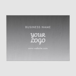 Modernes Werbelogo und Text | Editierbare Farbe Seidenpapier