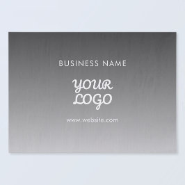 Modernes Werbelogo und Text | Editierbare Farbe Seidenpapier