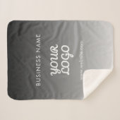 Modernes Werbelogo und Text | Editierbare Farbe Sherpadecke (Vorderseite (Horizontal))