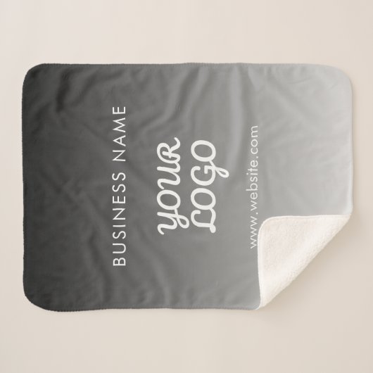 Modernes Werbelogo und Text | Editierbare Farbe Sherpadecke (Vorderseite (Horizontal))