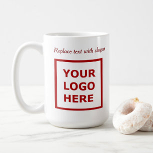 Modernes Werbeunternehmen Logo Slogan Website Kaffeetasse