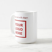 Modernes Werbeunternehmen Logo Slogan Website Kaffeetasse (Vorderseite Links)