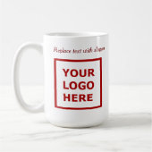 Modernes Werbeunternehmen Logo Slogan Website Kaffeetasse (Links)