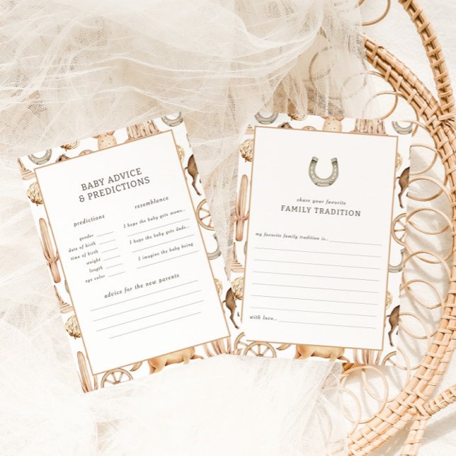 Modernes Western Rodeo Kinderdusche Vorhersagespie (Von Creator hochgeladen)