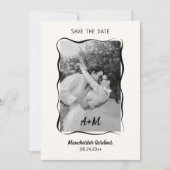 Modernes & Whimsikales Handzeichnen Save the Date Einladung (Vorderseite)