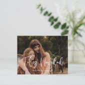 Modernes whimsisches Feliz Navidad Weihnachtsgebäc Postkarte (Stehend Vorderseite)