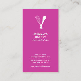 MODERNES WHISK & SPOON LOGO auf der BERRY Business Visitenkarte