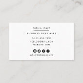 Modernes Whisky Bakery Caterer Business Visitenkarte (Rückseite)