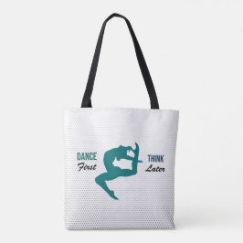Modernes White, Black & Aquamarin Dance Angebot Tasche
