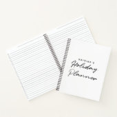 Modernes White Black Simple Holiday Planer Notizblock (Innenseite)