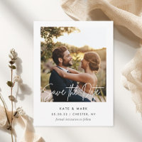 Modernes White Frame Foto Hochzeit retten das Datu