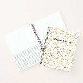 Modernes White & Gold Celestis Dream Journal Notizblock (Innenseite)