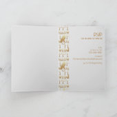 Modernes White Gold Elegantes Erwachsenes Hallowee Einladung (Innenseite)