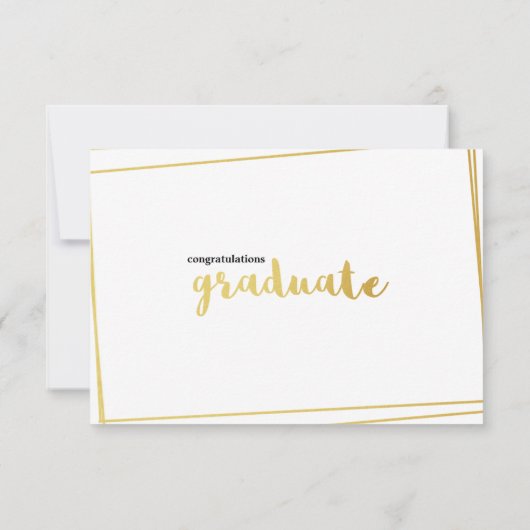 Modernes White & Gold gestreiftes Wort für Ratschl Einladung (Rückseite)