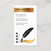 Modernes White Gold Loan Signing Agent Notary Publ Visitenkarte (Rückseite)