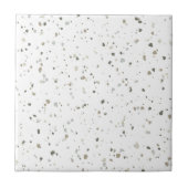 Modernes White Gray Brown Terrazzo Fliese (Vorderseite)