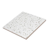 Modernes White Gray Brown Terrazzo Fliese (Seite)