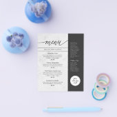 Modernes White Gray Restaurant Flyer (Einzeln)
