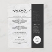 Modernes White Gray Restaurant Flyer (Vorne)
