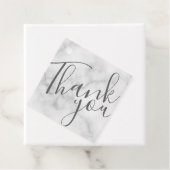 Modernes White Marble Script Unternehmen Danke Tag Geschenkanhänger (Beispiel)