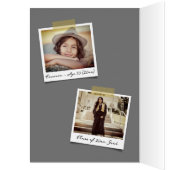 Modernes White Sketch Graduation Cap Foto Vielen D (Innen (Links))