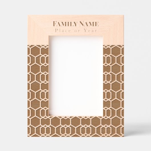 Modernes Wiederholmuster Geätzte Rahmen (Vorderseite)