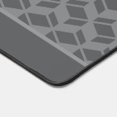Modernes Wiederholmuster Grau Schreibtischunterlage (Ecke)