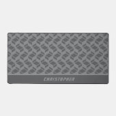 Modernes Wiederholmuster Grau Schreibtischunterlage (Vorderseite)