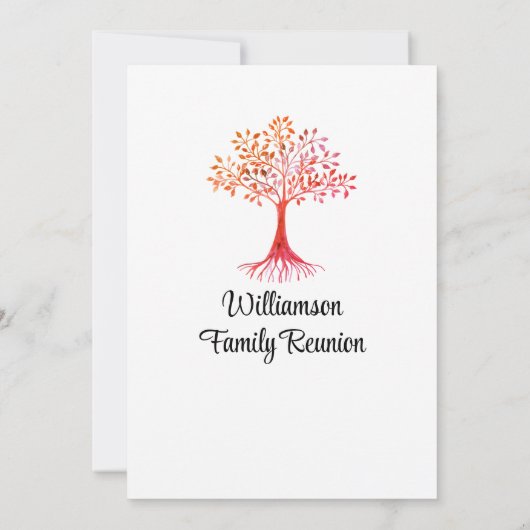 Modernes Wiedersehen Einladung (Rückseite)