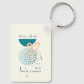 Modernes Wiedersehen Schlüsselanhänger (Rückseite)