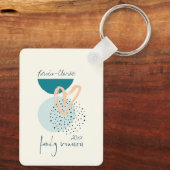 Modernes Wiedersehen Schlüsselanhänger (Rückseite)