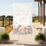 Modernes, Wildblume Babydusche/WC Banner<br><div class="desc">Modernes,  Wildblume Babydusche Begrüßungsbanner. Bearbeiten Sie das in einer Minute. Fügen Sie Ihre Daten hinzu,  und Sie können den Schriftart,  die Farbe,  die Größe und die Position individuell auswählen,  indem Sie auf "Mehr personalisieren" klicken.</div>