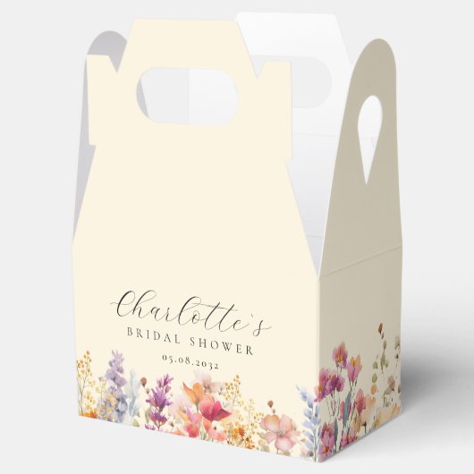 Modernes, Wildblume, Brautparty Geschenkschachtel (Geöffnet)