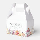 Modernes, Wildblume, Brautparty Geschenkschachtel (Vorderseite)