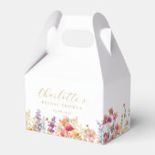 Modernes, Wildblume, Brautparty Geschenkschachtel (Vorderseite)