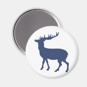 Modernes Wildhirsch Magnet (Vorderseite/Rückseite)