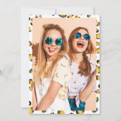 Modernes Wildleopardenwassermuster Sweet 16 Einladung (Rückseite)