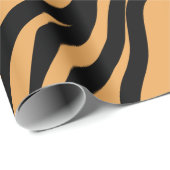 Modernes Wildlife Bengalisch Tiger Animal Print Mu Geschenkpapier (Rolleneckpunkt)
