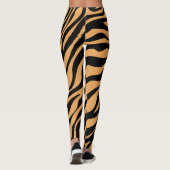 Modernes Wildlife Bengalisch Tiger Animal Print Mu Leggings (Rückseite)