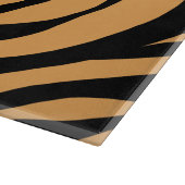 Modernes Wildlife Bengalisch Tiger Animal Print Mu Schneidebrett (Ecke)