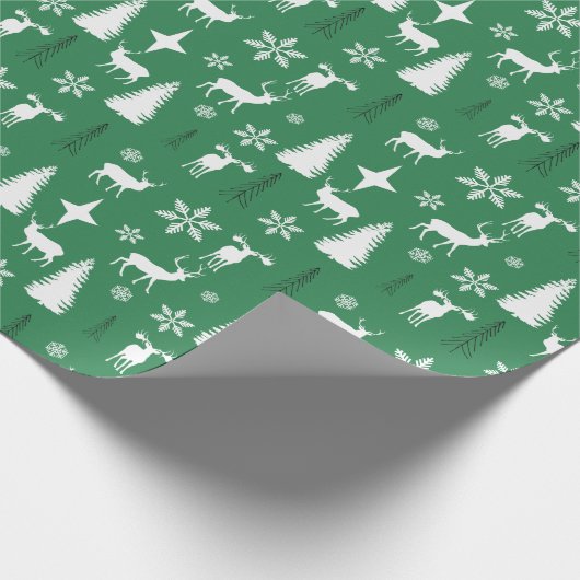 Modernes Wildwaldmuster Geschenkpapier (Ecke)